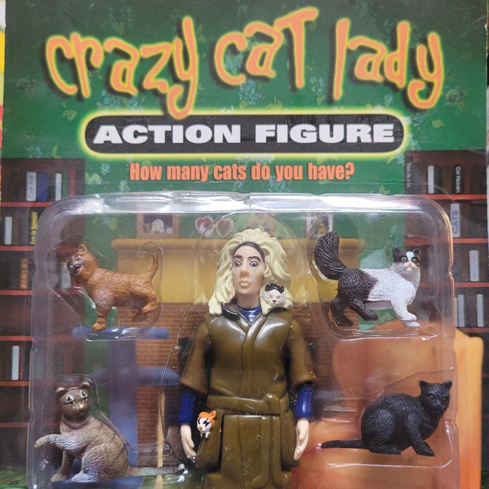 Crazy Cat Lady Action Figure